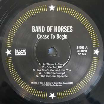 LP Band Of Horses: Cease To Begin