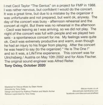 CD Cecil Taylor: ....... Being Astral And All Registers – Power Of Two......
