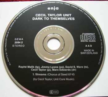 CD The Cecil Taylor Unit: Dark To Themselves