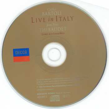 CD Cecilia Bartoli: Live In Italy