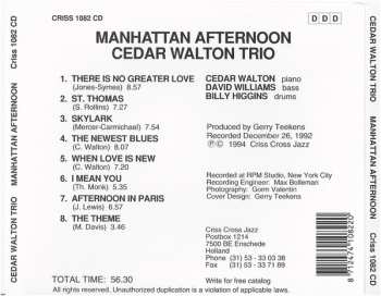 CD Cedar Walton Trio: Manhattan Afternoon