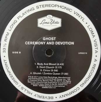 2LP Ghost: Ceremony And Devotion