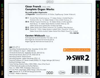 4CD César Franck: Complete Organ Works