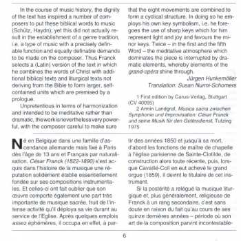 CD César Franck: Die Sieben Worte Christi Am Kreuz (Für Soli, Chor Und Orchester)