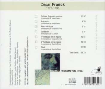 CD César Franck: Oeuvres D'orgue Transcrites Pour Piano / The Organ Works Transcribed For Piano