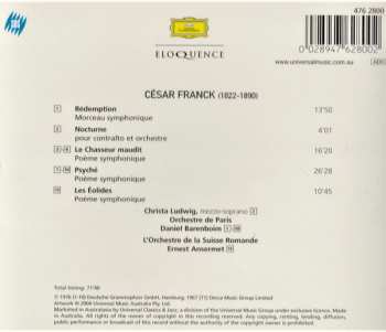 CD César Franck: Rédemption / Nocturne / Le Chasseur Maudit / Psyché / Les Éolides