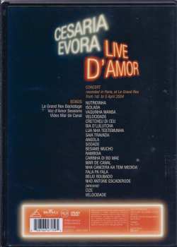 DVD Cesaria Evora: Live D'Amor