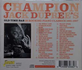 CD Champion Jack Dupree: Champion Jack Dupree's Old Time R&B: 28 Rocking Piano Classics 1951-1957