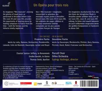 2CD Emöke Barath: Un Opéra Pour Trois Rois: A Versailles Entertainment For Louis XIV, XV, XVI
