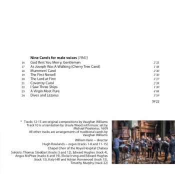 CD Chapel Choir Of The Royal Hospital, Chelsea: A Vaughan Williams Christmas