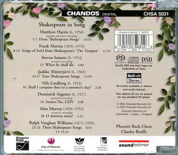 SACD Charles Bruffy: Shakespeare In Song