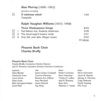 SACD Charles Bruffy: Shakespeare In Song