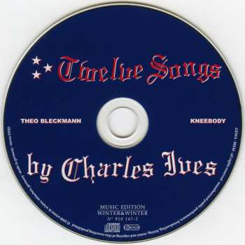 CD Charles Ives: Twelve Songs By Charles Ives DIGI