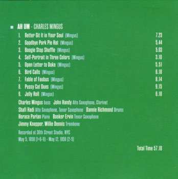 10CD/Dobozkészlet Charles Mingus: Milestones Of A Legend
