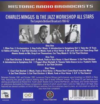 3CD/Dobozkészlet Charles Mingus: The Complete Birdland Broadcasts 1961-62