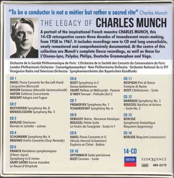 14CD/Dobozkészlet Charles Munch: The Legacy Of Charles Munch
