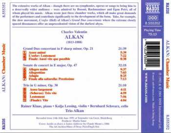 CD Charles-Valentin Alkan: Grand Duo Concertant, Op.21 - Sonate De Concert, Op.47 - Piano Trio In G Minor, Op.30