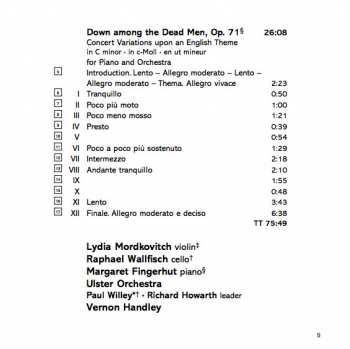 2CD Vernon Handley: Six Irish Rhapsodies | Piano Concerto No. 2 | Down Among The Dead Men