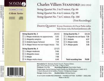 CD Charles Villiers Stanford: String Quartets Nos 3, 4 & 7