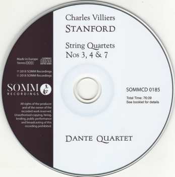 CD Charles Villiers Stanford: String Quartets Nos 3, 4 & 7