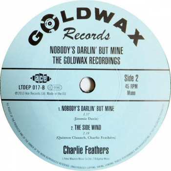 SP Charlie Feathers: Nobody's Darlin' But Mine LTD