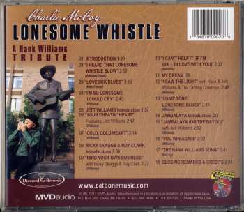 CD Charlie McCoy: Lonesome Whistle: A Tribute To Hank Williams