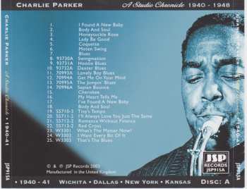 5CD Charlie Parker: A Studio Chronicle 1940 - 1948