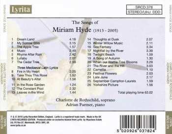 CD Charlotte De Rothschild: The Songs Of Miriam Hyde