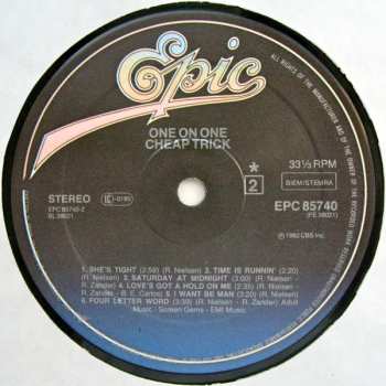 LP Cheap Trick: One On One