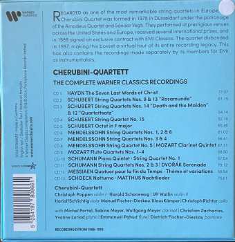 13CD/Dobozkészlet Cherubini-Quartett: The Complete Warner Classics Recordings