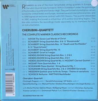 13CD/Dobozkészlet Cherubini-Quartett: The Complete Warner Classics Recordings