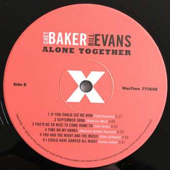 LP Chet Baker: Alone Together LTD