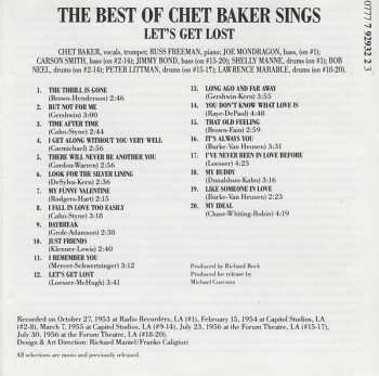 CD Chet Baker: The Best Of Chet Baker Sings (Let's Get Lost)