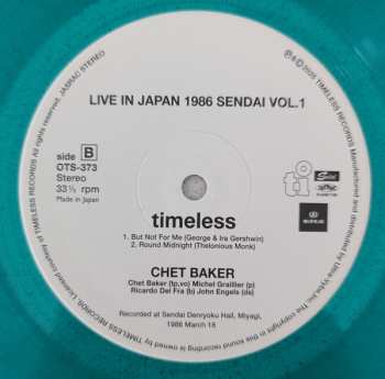 LP Chet Baker: Live in Japan 1986 Sendai Vol.1 CLR | LTD | NUM