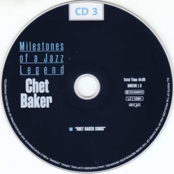 10CD/Dobozkészlet Chet Baker: Milestones Of A Jazz Legend