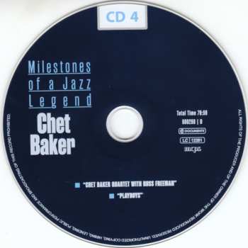 10CD/Dobozkészlet Chet Baker: Milestones Of A Jazz Legend