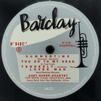 LP Chet Baker Quartet: Chet Baker Quartet