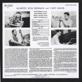 CD Chet Baker Quartet: Chet Baker Quartet With Russ Freeman. The Legendary 1956 Session