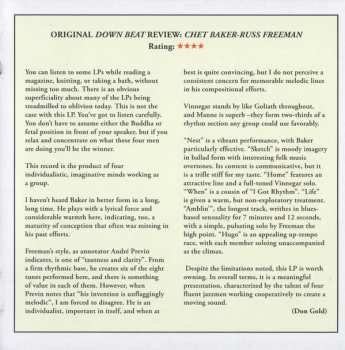 CD Chet Baker Quartet: Chet Baker Quartet With Russ Freeman. The Legendary 1956 Session