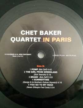 2LP Chet Baker Quartet: In Paris LTD
