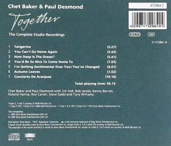 CD Chet Baker: Together (The Complete Studio Recordings)