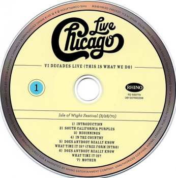 4CD/DVD/Dobozkészlet Chicago: Live VI Decades Live (This Is What We Do)