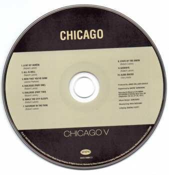 5CD/Dobozkészlet Chicago: Original Album Series