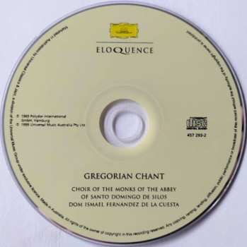 CD Coro De Monjes Del Monasterio De Santo Domingo De Silos: Gregorian Chant