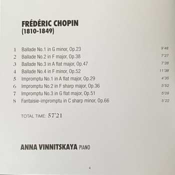 CD Frédéric Chopin: 4 Ballades 4 Impromptus
