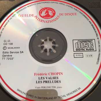 CD Frédéric Chopin: Les Valses - Les Préludes