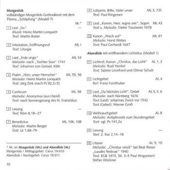 CD Choralschola Der Folkwang Hochschule: Tageszeitenliturgie (Begleit-CD Zu „Morgenlob - Abendlob”)