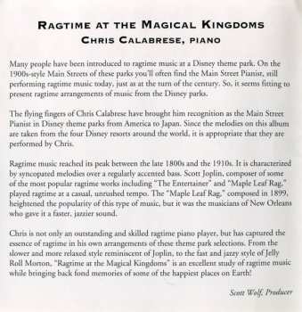 CD Chris Calabrese: Ragtime At The Magical Kingdoms