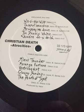 LP Christian Death: Atrocities LTD