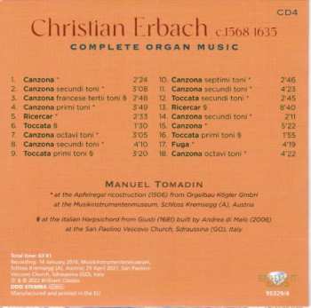 9CD/Dobozkészlet Manuel Tomadin: Complete Organ Music